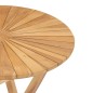 vidaXL Klappbarer Gartentisch Ø 60 cm Teak Massivholz vidaXL Klappbarer Gartentisch Ø 60 cm Teak Massivholz
