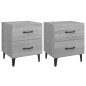 vidaXL Nachttische 2 Stk. Grau Sonoma 40x35x47,5 cm vidaXL Nachttische 2 Stk. Grau Sonoma 40x35x47,5 cm