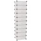 vidaXL Schuh-Organizer Zusammenklappbar mit 10 Fächern Weiß vidaXL Schuh-Organizer Zusammenklappbar mit 10 Fächern Weiß