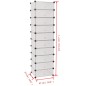 vidaXL Schuh-Organizer Zusammenklappbar mit 10 Fächern Weiß vidaXL Schuh-Organizer Zusammenklappbar mit 10 Fächern Weiß