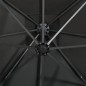 vidaXL Ampelschirm mit Mast und LED-Beleuchtung Anthrazit 300 cm vidaXL Ampelschirm mit Mast und LED-Beleuchtung Anthrazit 300 cm