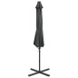 vidaXL Ampelschirm mit Mast und LED-Beleuchtung Anthrazit 300 cm vidaXL Ampelschirm mit Mast und LED-Beleuchtung Anthrazit 300 cm