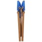 vidaXL Regiestuhl Massivholz Teak Blau vidaXL Regiestuhl Massivholz Teak Blau