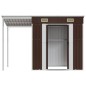 vidaXL Gartenhaus mit Schleppdach Braun 277x110,5x181 cm Stahl vidaXL Gartenhaus mit Schleppdach Braun 277x110,5x181 cm Stahl