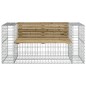 vidaXL Gartenbank aus Gabionen 143x71x65,5 cm Kiefernholz Imprägniert vidaXL Gartenbank aus Gabionen 143x71x65,5 cm Kiefernholz Imprägniert