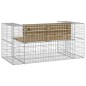 vidaXL Gartenbank aus Gabionen 143x71x65,5 cm Kiefernholz Imprägniert vidaXL Gartenbank aus Gabionen 143x71x65,5 cm Kiefernholz Imprägniert