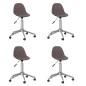 vidaXL Esszimmerstühle 4 Stk. Drehbar Taupe Stoff vidaXL Esszimmerstühle 4 Stk. Drehbar Taupe Stoff