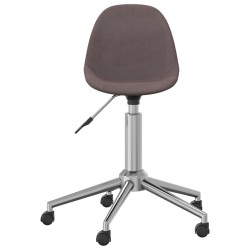 vidaXL Esszimmerstühle 4 Stk. Drehbar Taupe Stoff