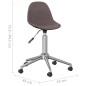 vidaXL Esszimmerstühle 4 Stk. Drehbar Taupe Stoff vidaXL Esszimmerstühle 4 Stk. Drehbar Taupe Stoff