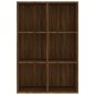 vidaXL Bücherregal/Sideboard Braun Eichen-Optik 66x30x98 cm vidaXL Bücherregal/Sideboard Braun Eichen-Optik 66x30x98 cm