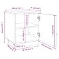 vidaXL Nachttische 2 Stk. Weiß 40x34x45 cm Massivholz Kiefer vidaXL Nachttische 2 Stk. Weiß 40x34x45 cm Massivholz Kiefer