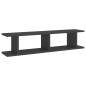 vidaXL Wandregale 2 Stk. Grau 90x18x20 cm Holzwerkstoff vidaXL Wandregale 2 Stk. Grau 90x18x20 cm Holzwerkstoff
