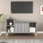 vidaXL TV-Schrank Grau Sonoma 100x35x55 cm Holzwerkstoff vidaXL TV-Schrank Grau Sonoma 100x35x55 cm Holzwerkstoff