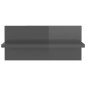 vidaXL Wandregale 4 Stk. Hochglanz-Grau 40x11,5x18 cm vidaXL Wandregale 4 Stk. Hochglanz-Grau 40x11,5x18 cm