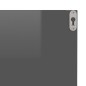 vidaXL Wandregale 4 Stk. Hochglanz-Grau 40x11,5x18 cm vidaXL Wandregale 4 Stk. Hochglanz-Grau 40x11,5x18 cm