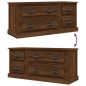 vidaXL TV-Schrank Braun Eichen-Optik 100x35,5x45 cm Holzwerkstoff