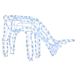 vidaXL LED-Silhouette Rentier Kaltweiß 73x31x45 cm
