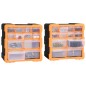 vidaXL Multi-Schubladen-Organizer 2 Stk. 12 Schubladen 26,5x16x26 cm vidaXL Multi-Schubladen-Organizer 2 Stk. 12 Schubladen 26,5x16x26 cm
