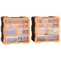 vidaXL Multi-Schubladen-Organizer 2 Stk. 12 Schubladen 26,5x16x26 cm vidaXL Multi-Schubladen-Organizer 2 Stk. 12 Schubladen 26,5x16x26 cm