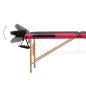 vidaXL Massageliege Klappbar 3-Zonen mit Holzgestell Schwarz und Rosa vidaXL Massageliege Klappbar 3-Zonen mit Holzgestell Schwarz und Rosa