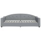 Tagesbett Hellgrau 90x200 cm Stoff Tagesbett Hellgrau 90x200 cm Stoff