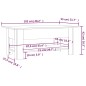 vidaXL Couchtisch Sonoma-Eiche 102x55x42 cm Holzwerkstoff vidaXL Couchtisch Sonoma-Eiche 102x55x42 cm Holzwerkstoff