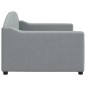 Tagesbett Hellgrau 90x200 cm Stoff Tagesbett Hellgrau 90x200 cm Stoff