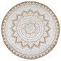 vidaXL Teppich Jute Geflochten Bedruckt 210 cm Rund vidaXL Teppich Jute Geflochten Bedruckt 210 cm Rund