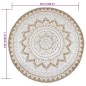 vidaXL Teppich Jute Geflochten Bedruckt 210 cm Rund vidaXL Teppich Jute Geflochten Bedruckt 210 cm Rund