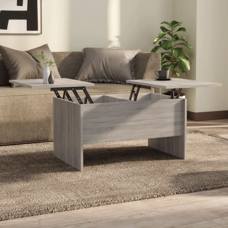 vidaXL Couchtisch Grau Sonoma 80x50x42,5 cm Holzwerkstoff vidaXL Couchtisch Grau Sonoma 80x50x42,5 cm Holzwerkstoff