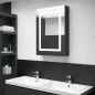 vidaXL LED-Spiegelschrank fürs Bad Glänzend Schwarz 50x13x70 cm vidaXL LED-Spiegelschrank fürs Bad Glänzend Schwarz 50x13x70 cm