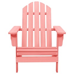 vidaXL Adirondack-Gartenstuhl Massivholz Tanne Rosa