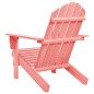 vidaXL Adirondack-Gartenstuhl Massivholz Tanne Rosa vidaXL Adirondack-Gartenstuhl Massivholz Tanne Rosa