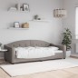 Tagesbett Taupe 90x200 cm Stoff Tagesbett Taupe 90x200 cm Stoff