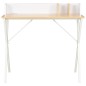 vidaXL Schreibtisch Weiß und Natur 80x50x84 cm vidaXL Schreibtisch Weiß und Natur 80x50x84 cm