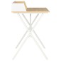 vidaXL Schreibtisch Weiß und Natur 80x50x84 cm vidaXL Schreibtisch Weiß und Natur 80x50x84 cm