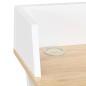 vidaXL Schreibtisch Weiß und Natur 80x50x84 cm vidaXL Schreibtisch Weiß und Natur 80x50x84 cm