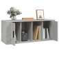 vidaXL TV-Schrank Betongrau 100x35x40 cm Holzwerkstoff vidaXL TV-Schrank Betongrau 100x35x40 cm Holzwerkstoff
