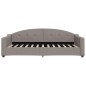 Tagesbett Taupe 90x200 cm Stoff Tagesbett Taupe 90x200 cm Stoff