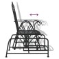 vidaXL Schaukelstuhl 61 cm Schwarz Stahl vidaXL Schaukelstuhl 61 cm Schwarz Stahl