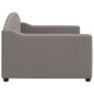 Tagesbett Taupe 90x200 cm Stoff Tagesbett Taupe 90x200 cm Stoff