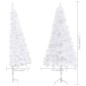 vidaXL Künstlicher Eck-Weihnachtsbaum Weiß 210 cm PVC vidaXL Künstlicher Eck-Weihnachtsbaum Weiß 210 cm PVC