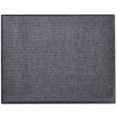 Graue PVC Türmatte 90 x 60 cm