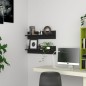 vidaXL Wandregale 2 Stk. Schwarz 80x11,5x18 cm Holzwerkstoff vidaXL Wandregale 2 Stk. Schwarz 80x11,5x18 cm Holzwerkstoff