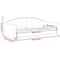 Tagesbett Taupe 90x200 cm Stoff Tagesbett Taupe 90x200 cm Stoff