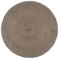 vidaXL Teppich Handgefertigt Jute Rund 180 cm Grau vidaXL Teppich Handgefertigt Jute Rund 180 cm Grau