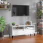 vidaXL TV-Schrank Hochglanz-Weiß 100x34,5x44,5 cm Holzwerkstoff vidaXL TV-Schrank Hochglanz-Weiß 100x34,5x44,5 cm Holzwerkstoff