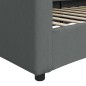 Tagesbett Dunkelgrau 100x200 cm Stoff Tagesbett Dunkelgrau 100x200 cm Stoff