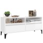 vidaXL TV-Schrank Hochglanz-Weiß 100x34,5x44,5 cm Holzwerkstoff vidaXL TV-Schrank Hochglanz-Weiß 100x34,5x44,5 cm Holzwerkstoff