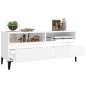 vidaXL TV-Schrank Hochglanz-Weiß 100x34,5x44,5 cm Holzwerkstoff vidaXL TV-Schrank Hochglanz-Weiß 100x34,5x44,5 cm Holzwerkstoff